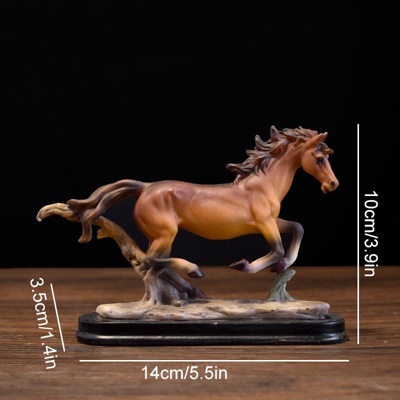 

1 шт. Украшение для дома Доступная роскошь Украшение в виде лошади Подарок Из синтетической смолы Удача Ремесло Украшения