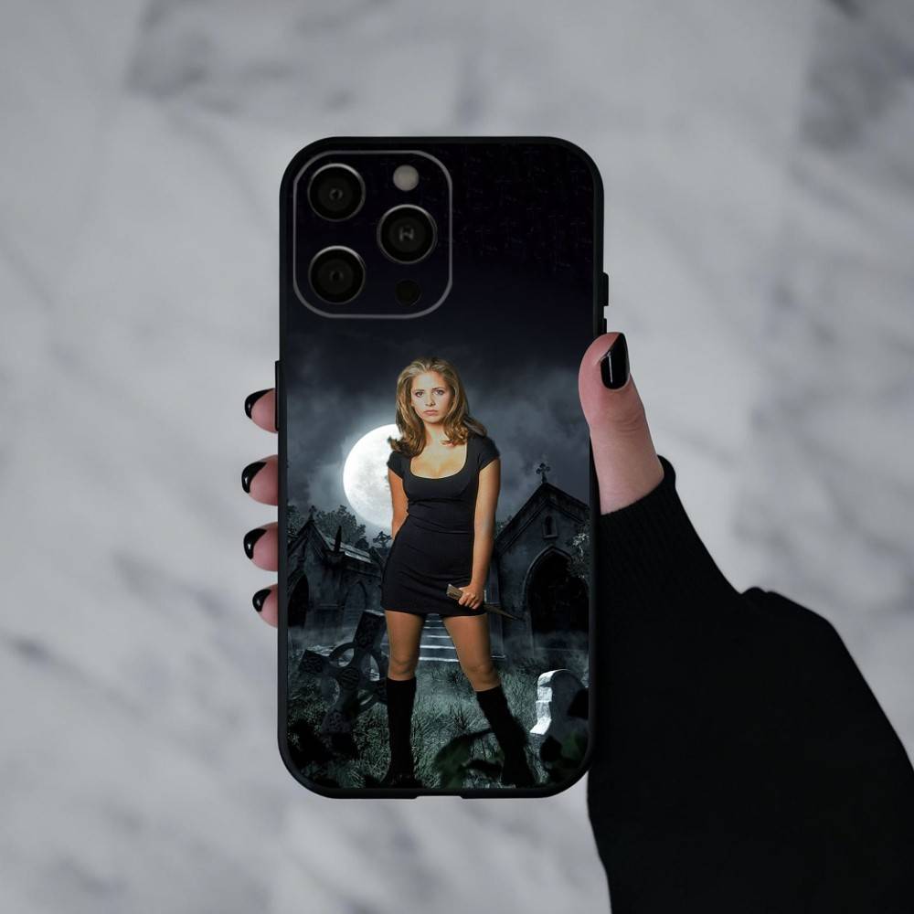 B-Buffy the V-Vampire Slayer   Phone Case Silicone Soft For IPhone 17pro 16 15 14 13 12 11 X XR Plus Pro Max Plus