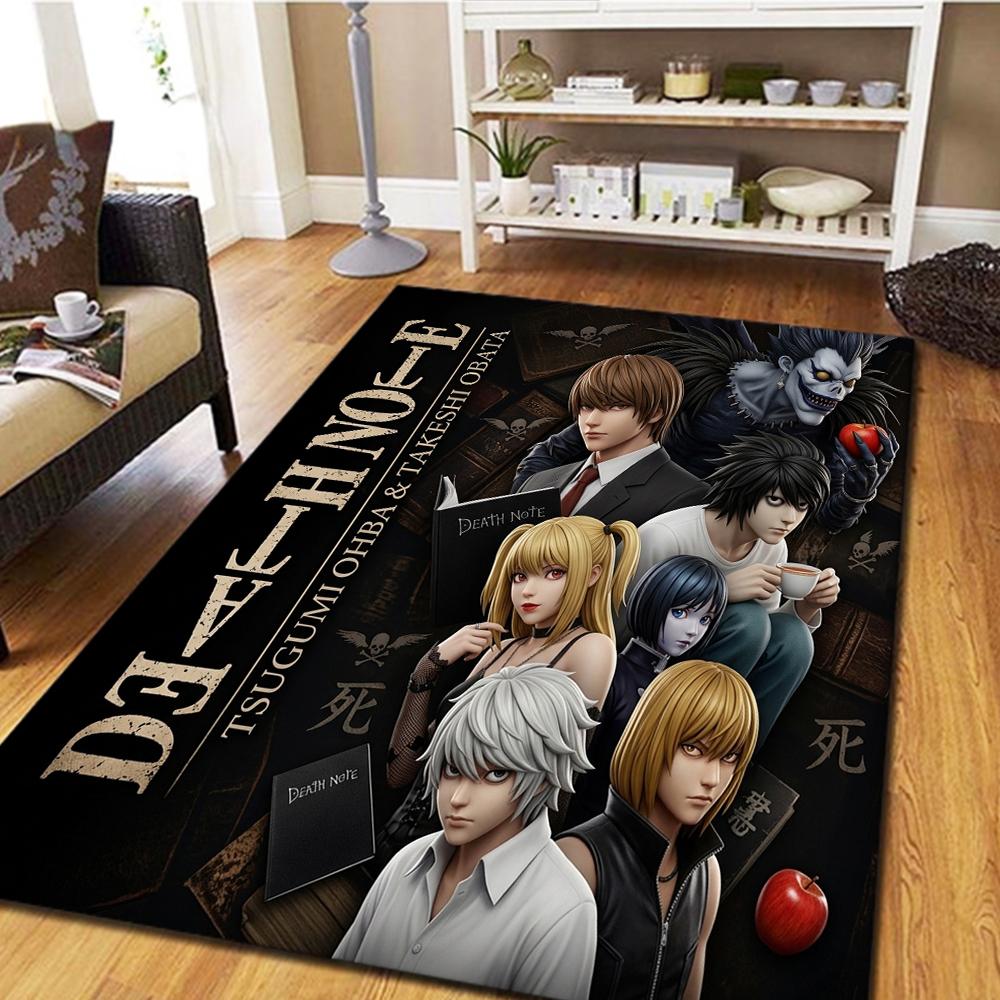 Death Note Bedroom Carpet & Living Room Mat, Home Decor Cool Movie Play Floor Mat -HE18