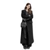 Korean Contrasting Color POLO Collar Long-sleeved Dress Women's Spring New High-end Waist Thin Inner Long Dress