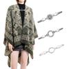 Geometric Collar Clip Alloy Shawl Clip Retro Sweater Clasp  Women