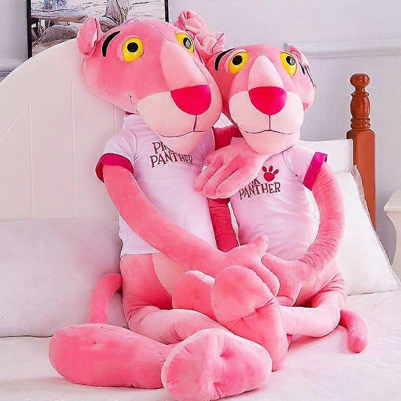 Módní plyšová hračka Růžový panter „Zlobivý panter“ – Dárek k narozeninám pro děti, pro holky