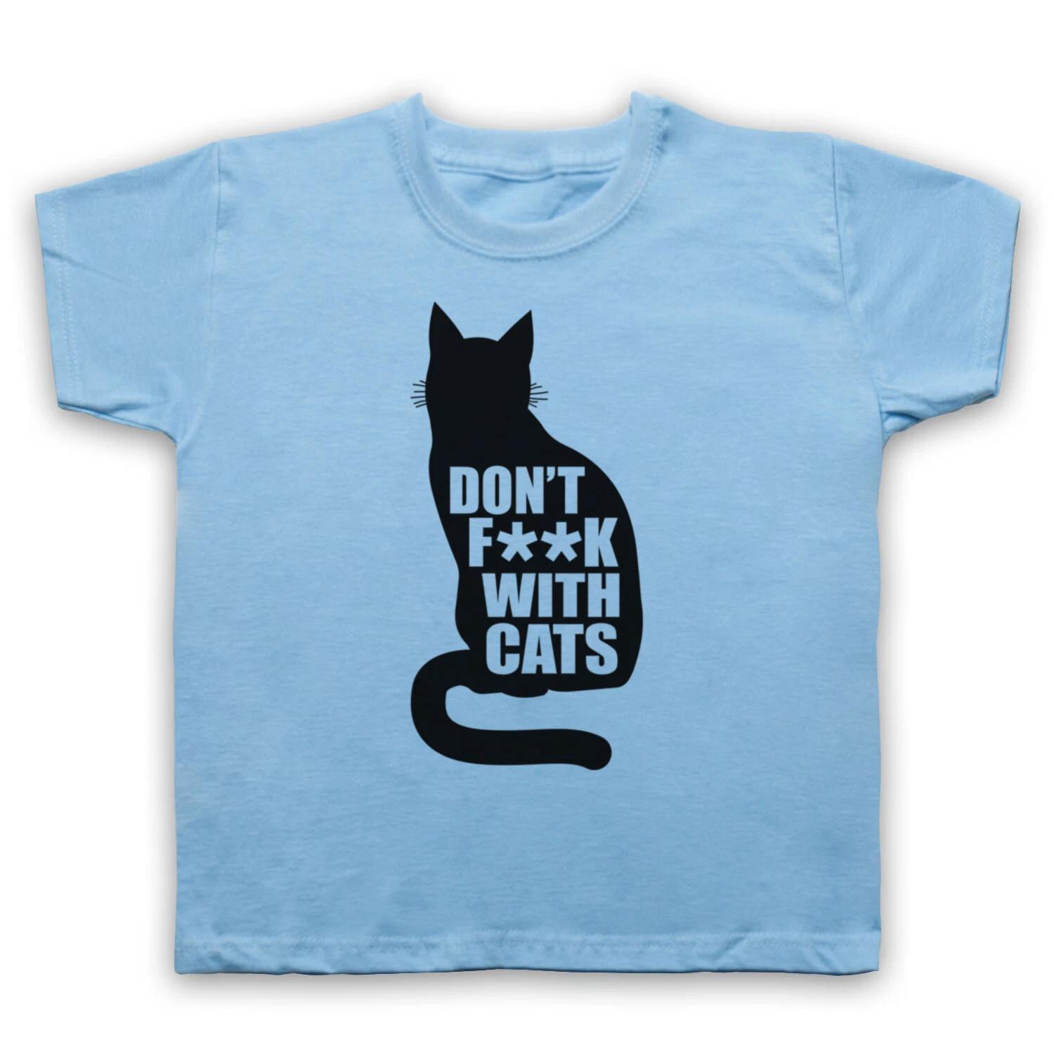 DON T F**K WITH CATS FUNNY INTERNET MEME SLOGAN DOC KIDS CHILDS T-shirt 130