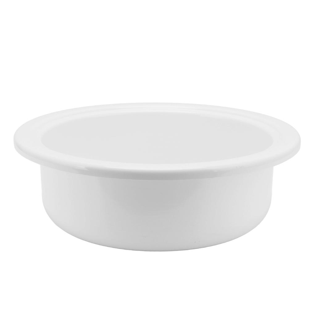 375x130mm RV Boat Round Vessel Sink Bathroom Hand Wash Basin Acrylic White for Motorhome Yacht Bathroom