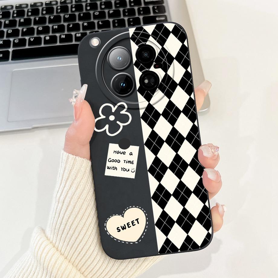 For Infinix Zero 40 4G X6860 Case Liquid Silicone Soft TPU Back Cover For Infinix Zero 40 5G X6861 Funda Gothic Black Night Capa
