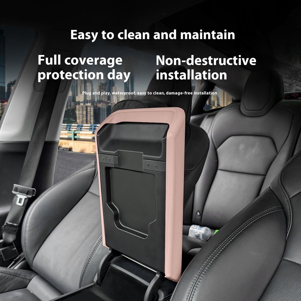 Fit For Tesla Model 3 Highland  Model Y Juniper Armrest Box Silicone Protection Cover Central Handrest Box Cover Interior