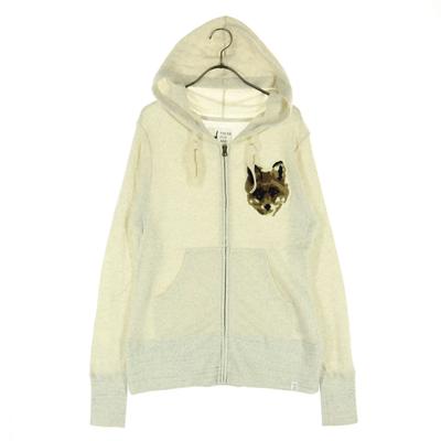 Novo FINGER FOX AND SHIRTS feito no Japão Wappen Manga comprida Moletom com zíper Masculino Usado