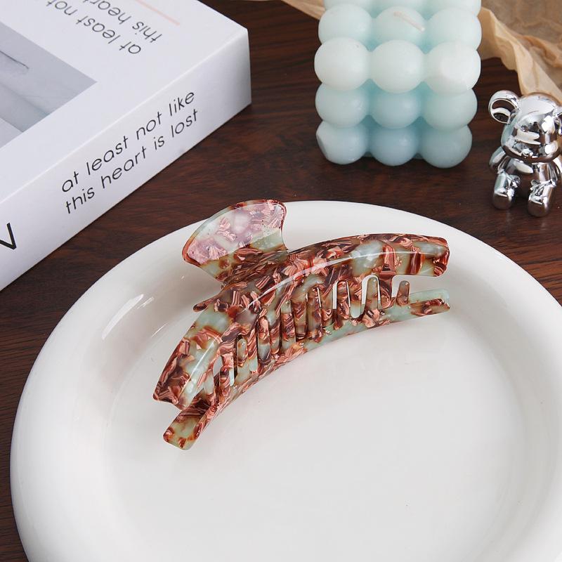 Premium French Acetate Leopard Print Hair Claw Clip 2024