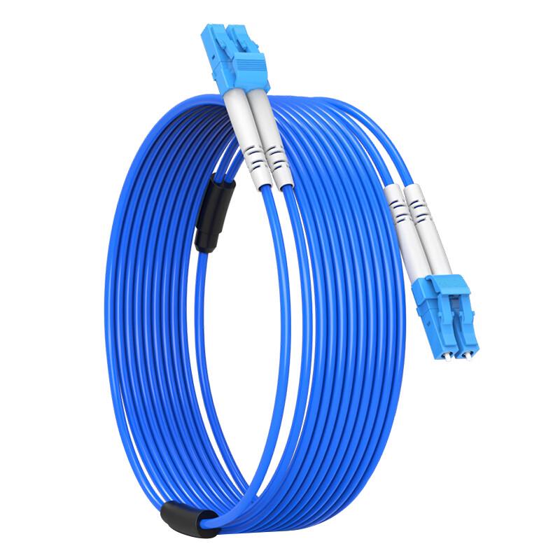 Zhongke Optoelectronics Armored LC-LC OS2 Single-Mode Duplex Fiber Optic Patch Cable