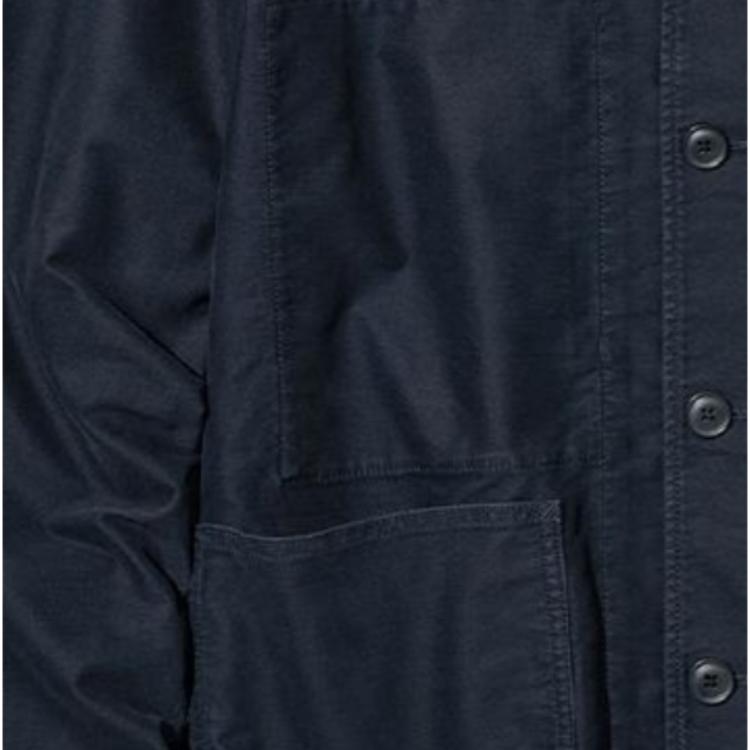 Uniqlo Solid Color Minimalist Pocket Decorated Lapel Jacket Men Jackets Blue 453227-68