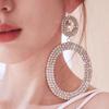 Full Diamond Earrings Show A Small Face, Exaggerated Big Earrings, and Flash Earrings.