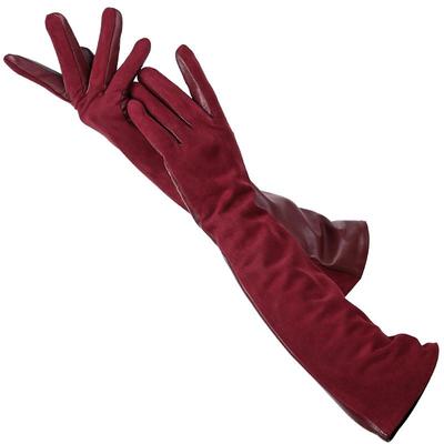 Sheepskin Color Women's Gloves Genuine Suede 50% Genuine Leather 50% Keep Warm Winter Long Gloves 2014