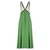 Women's Summer Color Block V Neck Sleeveless Tank Maxi Dress Loose Casual Vacation Beach Long Dress for Women