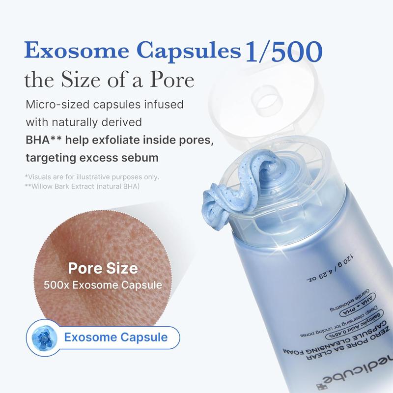 Medicube Mousse nettoyante Zero Pore SA Clear Capsule 120 g
