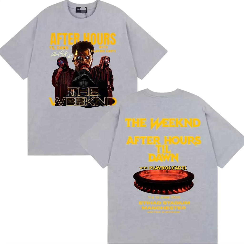 Summer Hot Sale The Weeknd After Hours Til Dawn with Playboi Carti 2026 Tour T Shirt Men Women Harajuku Hip Hop Punk T-shirt