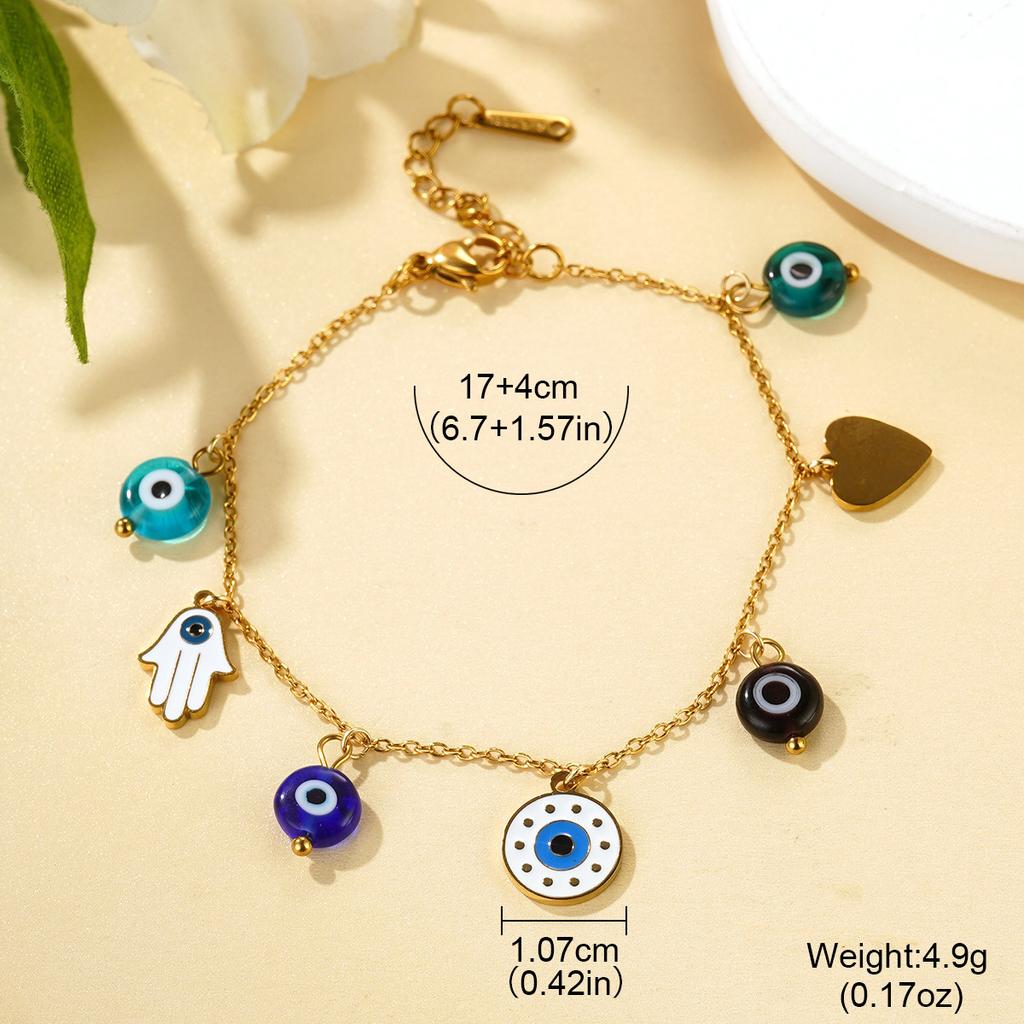 Devil's Eye Bracelet European and American Starfish Niche Premium Stainless Steel Jewelry Bracelet