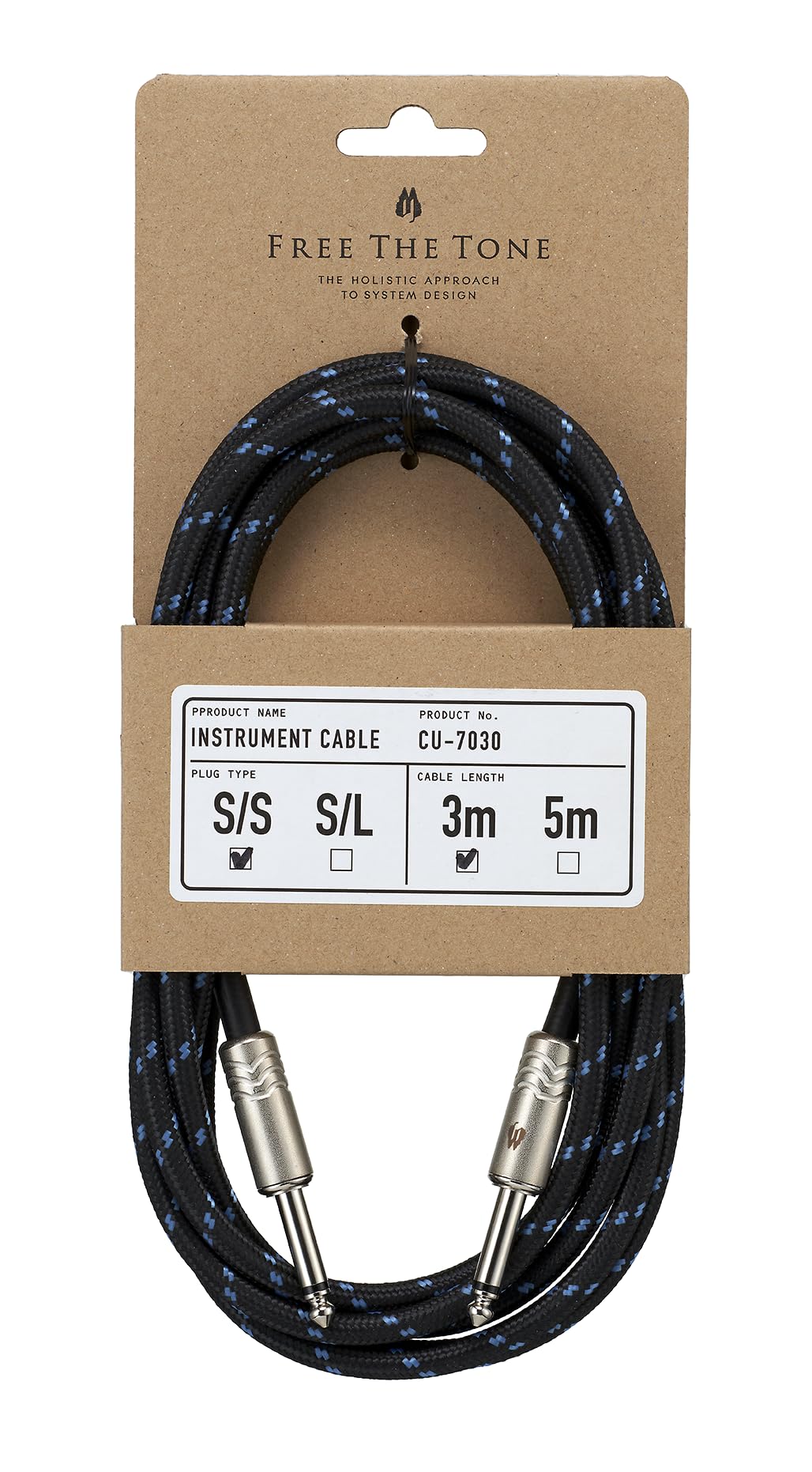 

Free The Tone CU-7030 3m SS Instrument Cable Guitar Cable Guitar Shield