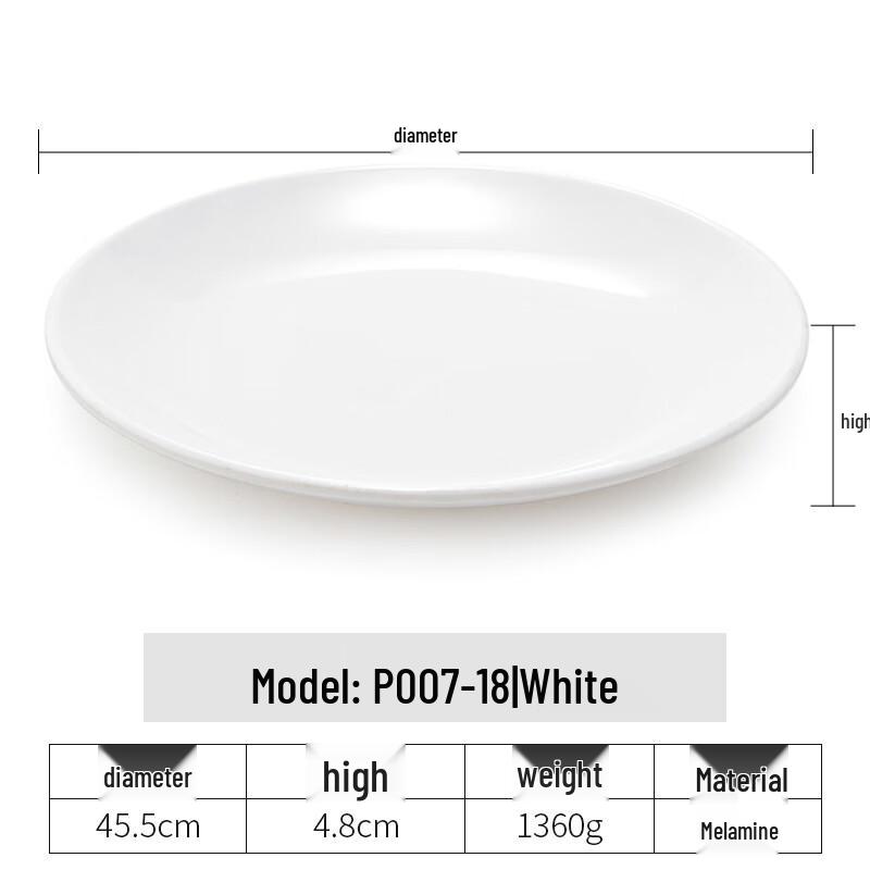 Hampton 18-inch Melamine Shallow Plate