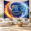 Tapeçaria de Parede de Futebol do Everton, Penduricalho de Parede em Tecido Macio, Fundo Decorativo Para Quarto Arte de Parede para Casa