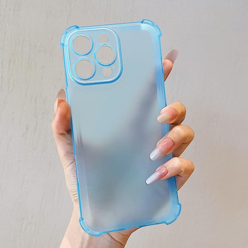 Ice Mist Protective Matte Case for iPhone 17 Pro Max/14/13/SE - Drop-proof, Skin-feel Design