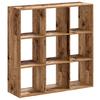 Bookshelf Reclaimed Wood Look 102x32x102 cm Engineered Wood