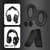 Protein Leather Ear Pad Ear Cushions Replacement Headband for Aviation Gaming Headsets , Noise Cancelling Foam