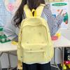 Korean version schoolbag female college student cute embroidery large-capacitycomputer backpack lightweight junior high school student travel backpack