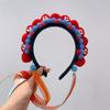 Pearl Chinese New Year Headwear Tang Suit Hair Hoop Ancient Style Red Hairband  Girls