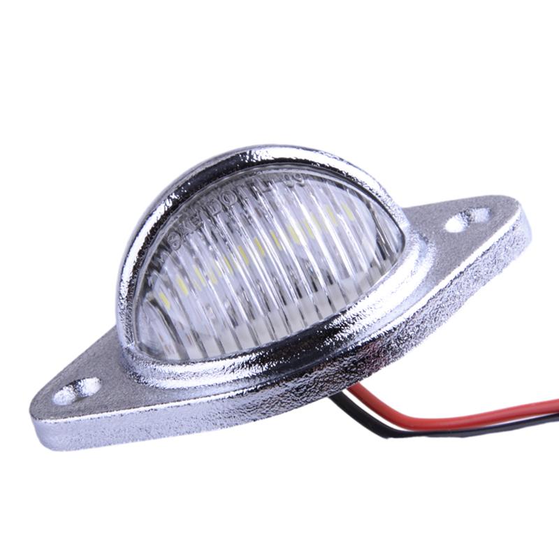 2Pcs Waterproof Deck Courtesy LED Light Stern Transom Lamp for Boat Marine Trailer Truck Van RV Caravan