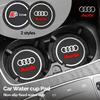 Car 2025 Hot Hot A8 For q2 2Pcs Car Water Cup Pad Rubber Mat Anti-slip Pad Mat Waterproof For q2 A1 A3 A4 B8 8P 8V A6 C7 A5