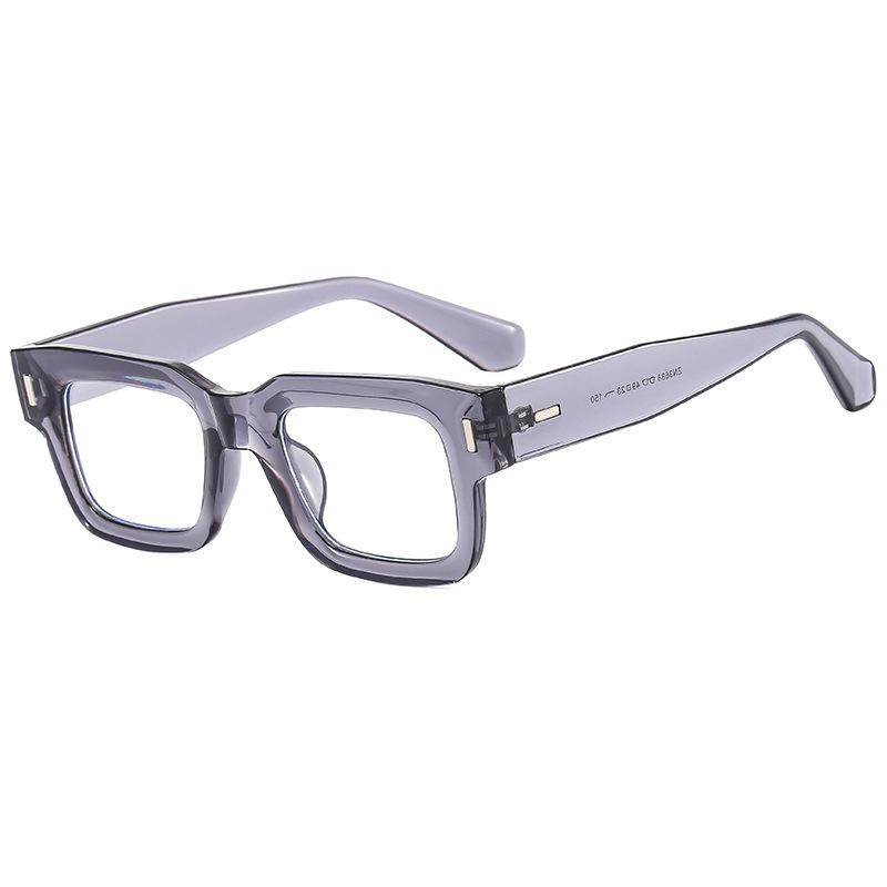 Thick Frame Sunglasses Men'S Trendy Square Frame Glasses Personalized Retro Sunglasses Women