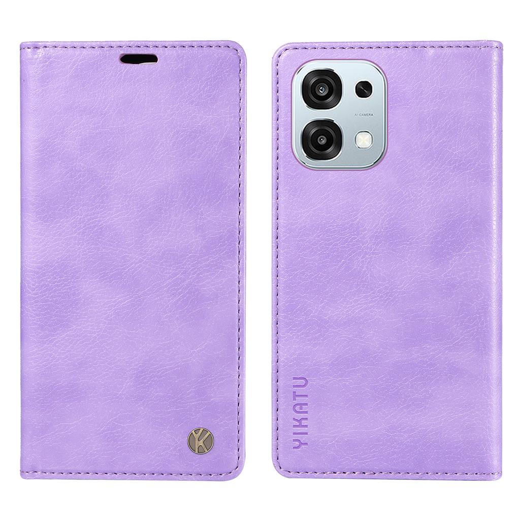 For Oppo A6 Pro 4G/Oppo F31 5G/Oppo A6 Pro 5G Wallet Case YIKATU YK-006 Magnetic Closure Leather Phone Cover Litchi Texture