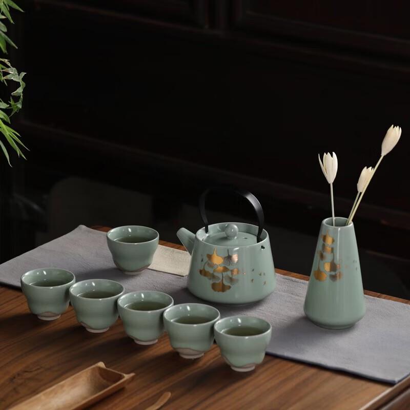 

Wanchunhe Dehua Ru Kiln Handmade Ceramic Tea Set