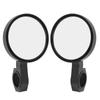 UTV Side Rearview Mirrors Round Black Aluminum Alloy Adjustable Replacement for Polaris RZR 900 XP 1000 1.75in Clamps