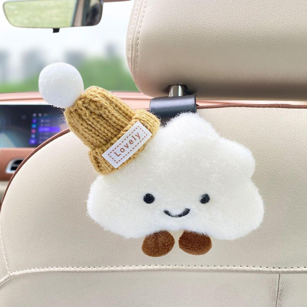 Multifunctional Car Hooks Cloud Car Accessories Set Cute Car Tissue Box