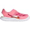adidas Fortaswim Synthetic Leather Slip Resistant Abrasion Resistant Low Top Children's Sandals Pink AC8297
