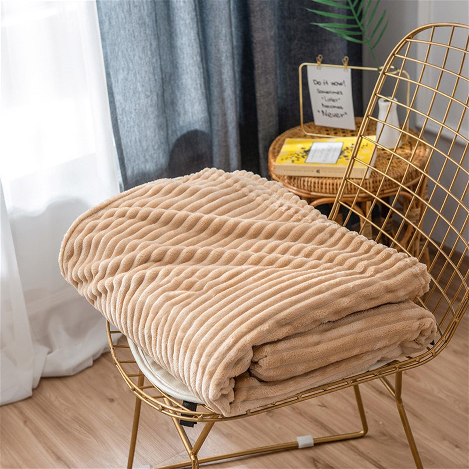 Пледы Фланелевые флисовые пледы Плюшевые уютные мягкие одеяла Ворсовое одеяло 70х100см — фото 8