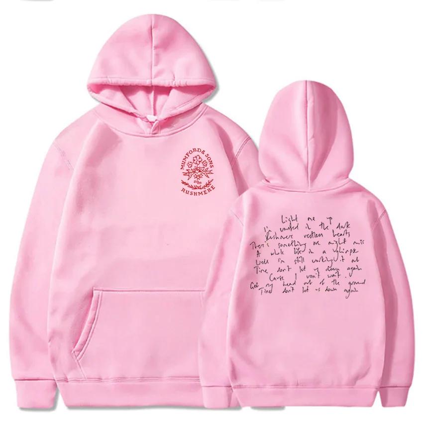 Mumford Sons RUSHMERE Album Langärmeliges Kapuzensweatshirt Unisex Moletom Herren Grafik-Kapuzensweatshirt