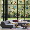 9 Piece Simulation Hummingbird Electrostatic Window Stickers Glass Stickers Home Decor Living Room Ornament Accessories