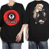Death Note Misa Amane Rem  Anime Graphic Tee 2026 Summer Oversized Streetwear Retro Print Vintage Washed T Shirt For Men Women