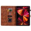 For iPad Pro 12.9 (2020)/(2021)/(2022) Tablet Case Shockproof Flower Imprint PU Leather Flip Cover