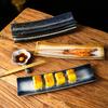 Japanese Cuisine Sashimi Cutlery Ceramic Cold Dish Saury Sushi Serving Plate Eel Sashimi Platter Dessert Plate Snack Tray