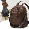 Schoolbag1011 New Simple Versatile Travel Backpack Women's Fashion Trend Foreign Style School Bag Premium Commuter Backpack Women
