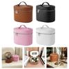 Leather Makeup Bag Portable Cosmetic Bag Handbag for Women Waterproof Makeup Pouch Portable Travel Toiletry Bag Gifts