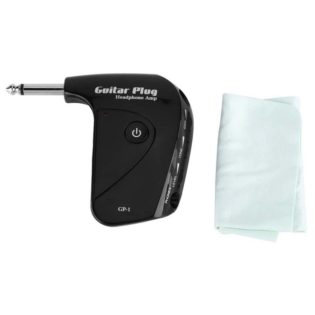 Guitar plug headphone amp amplifier with classic British distortion effect, plug and play, portable and lightweight for practice