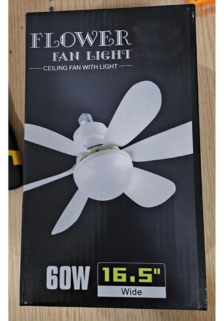 E27 Silent Smart Ceiling Fan Light for Home or Restaurant