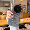 Fabric Metal Magnetic Rotating Bracket, Lens Heightening Case For Xiaomi 17 Ultra Mi 17 Pro Max 15 Ultra 14 Ultra Protect Cover
