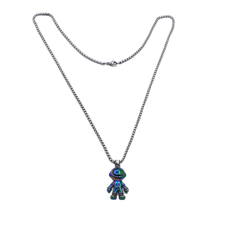 Trendy Hip Hop Astronaut Necklace - Unisex Street Dance Choker