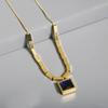 Delicate Stainless Steel Pendant Necklace CLE