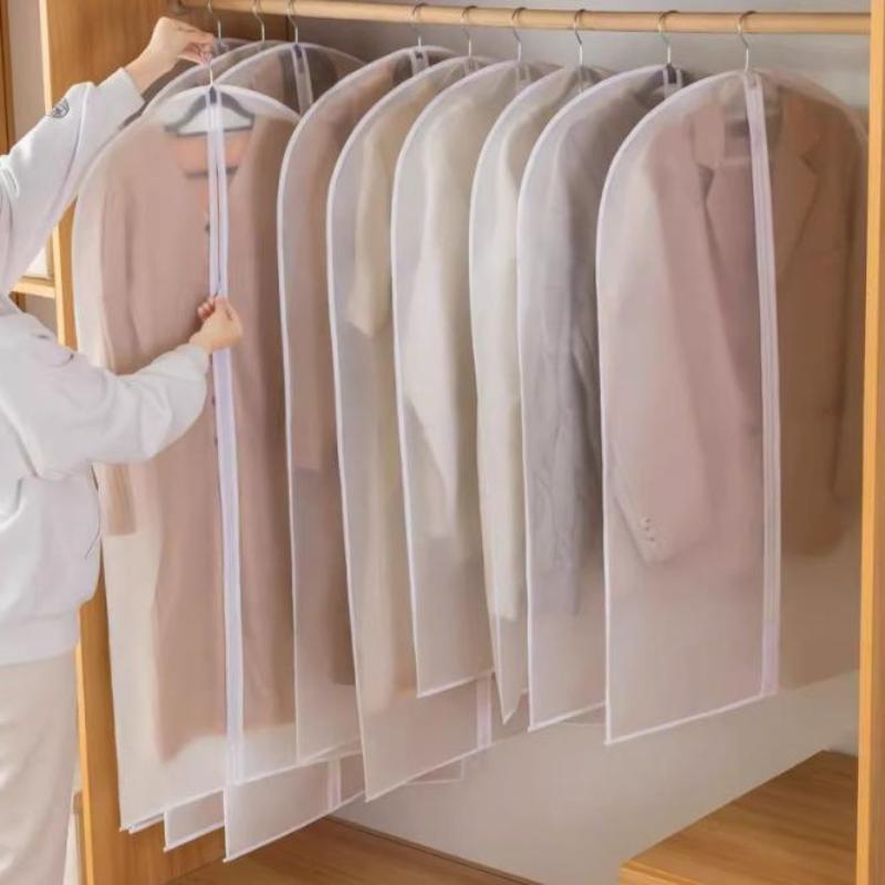 Büyük Kapasiteli Giysi Toz Örtüsü Giysi Saklama Asılı Giysi Elbise Takım Elbise Palto Kalınlaştırma